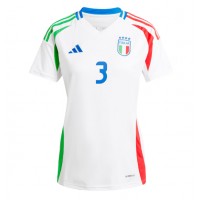 Camisa de Futebol Itália Federico Dimarco #3 Equipamento Secundário Mulheres Europeu 2024 Manga Curta